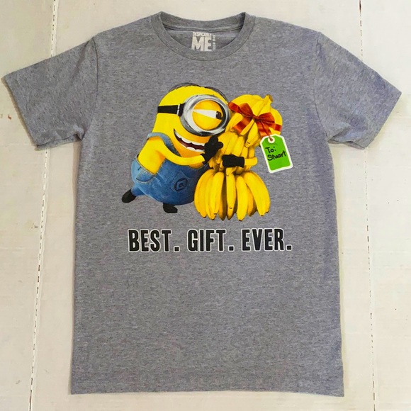 Despicable Me Minion Christmas Present Graphic Men Tee - Picture 1 of 3